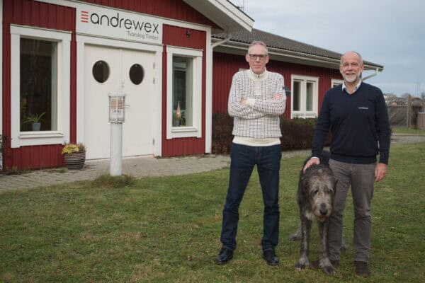 Anders Thengberg, försäljningschef samt VD Carl Löwegren vid Andrewex Tvärskog Timber AB.